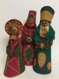Group of Three Nativity Scene Figures