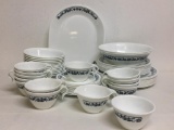 Lot of Corelle by Corning Plates, Bowls, Cups and Saucers