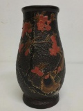 Painted Pottery Vase Made in Japan