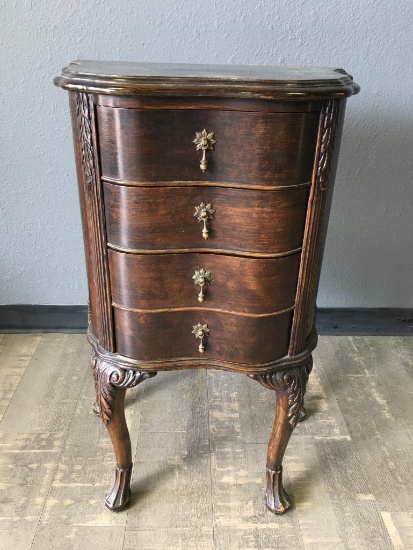 Vintage Nightstand w/Four Drawers