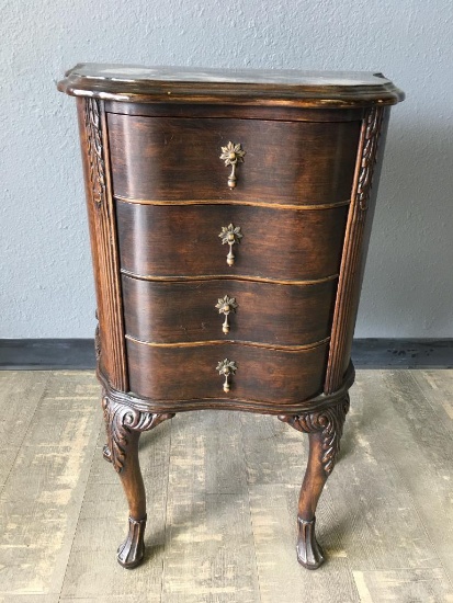 Vintage Nightstand w/Four Drawers
