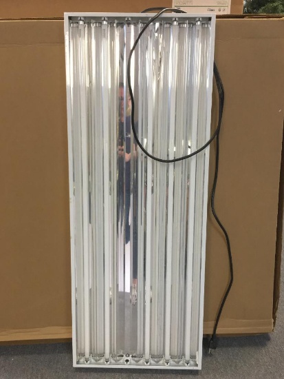 Six Tube Light Fixture with Bulbs