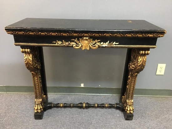 Entry Table with Heavily Scrolled Detail