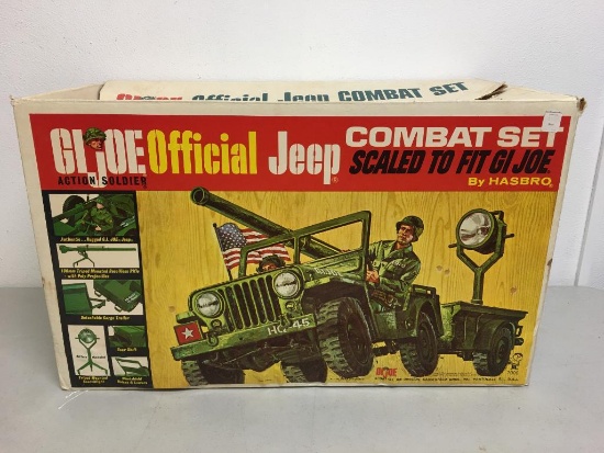 GI Joe Official Jeep Combat Set Scale Model w/Original Box by Hasbro