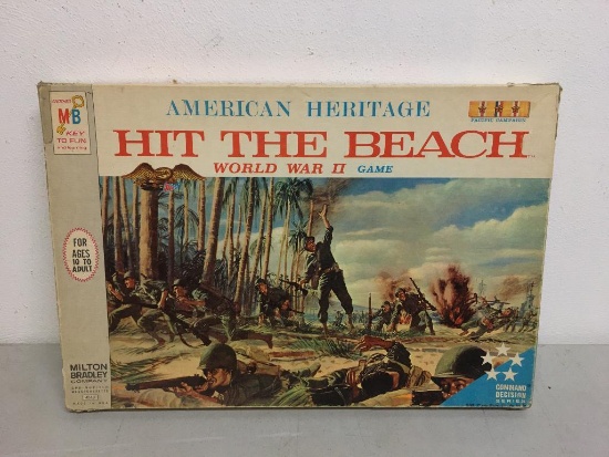 American Heritage "Hit The Beach" World War II Game by Milton Bradley