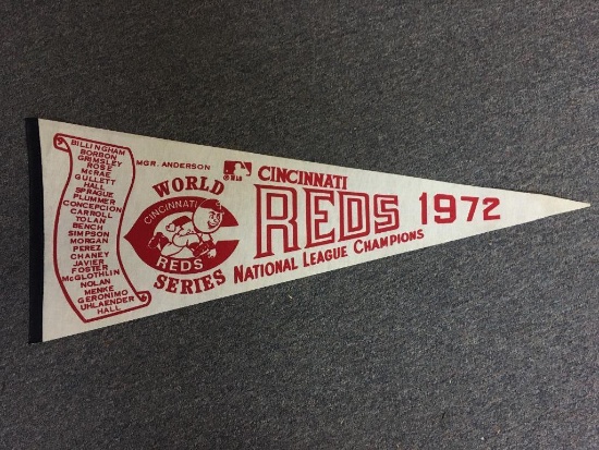 1972 Cincinnati Reds World Series Pennant