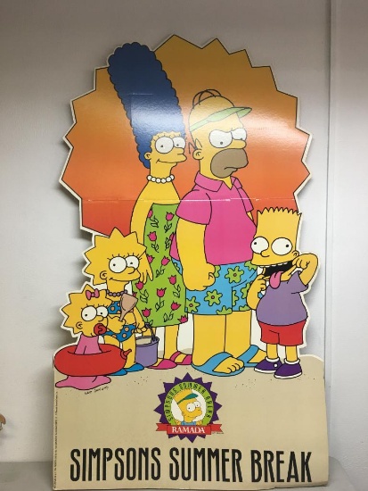 The Simpson's Summer Break Cardboard Stand Up Cutout