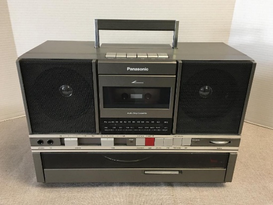 Panasonic Portable Stereo w/Cassette Player and Record Player