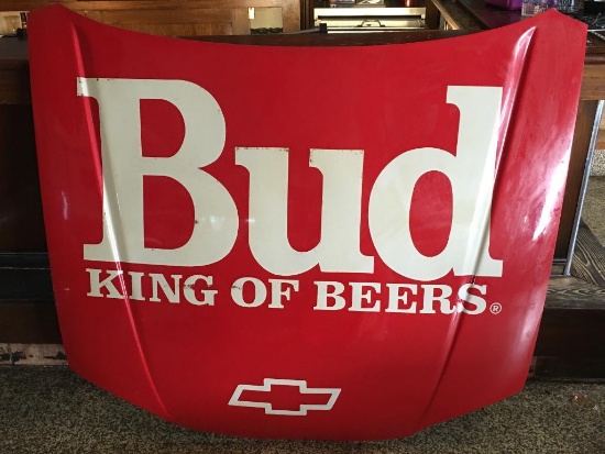 Composite Plastic Budweiser Race Car Hood