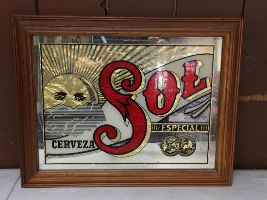 Sol Beer Framed Mirror