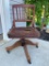 Vintage Wooden Desk Chair