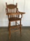 Antique Wooden High Chair
