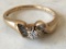 10K Ring Diamond with 1/4 Center