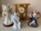 Treasure Lot of Angels and Clock