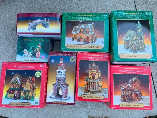 Boxed Christmas Village Structures