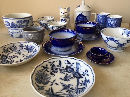 Lot of Blue China