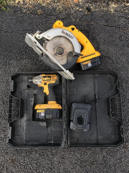 Dewalt Cordless Saw, Drill and Case