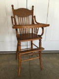 Antique Wooden High Chair