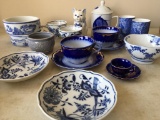 Lot of Blue China