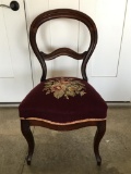 Antique Mahogany Balloon Back Chair