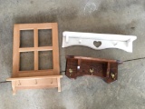 Lot of Wooden Wall Shelves
