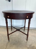Round Wooden Occasional Table