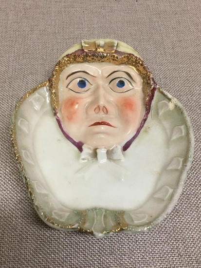 Vintage Face Tray or Trinket Dish