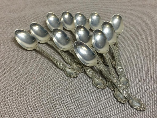 Set of Small Sterling Silver Spoons - 90 Grams