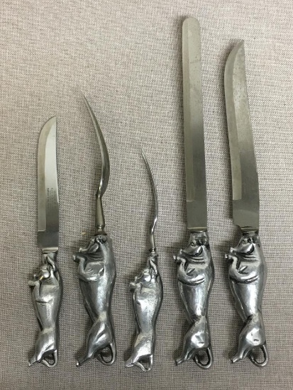 Bruce Fox Chrome Steel Knife Carving Set