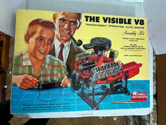 Vintage "The Visible V8" Model Kit New in Box