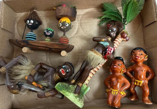 Group of Ceramic and Resin Tribal Figurines