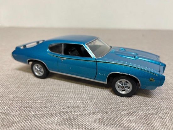 1969 Pontiac GTO The Judge Blue - Welly # 22501 Metal Die Cast Car