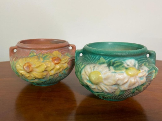 Pair of Roseville Pottery Vases