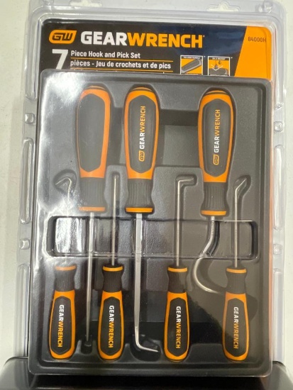 Two Gearwrench 7 and 8 Piece Long Hook and Pick Set New in Package