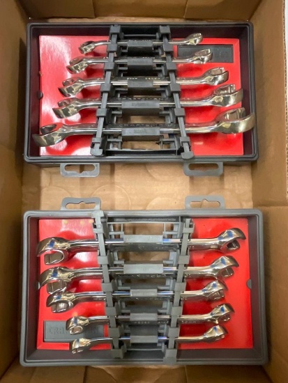 Two Sets of Craftsman Metric and SAE Wrench Sets