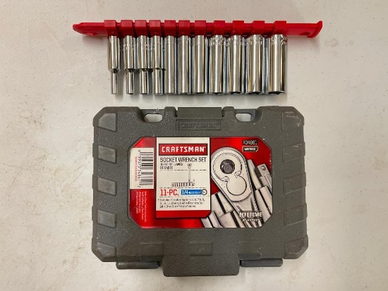 Craftsman Metric Lot Incl 1/4" Drive Shallow Set and Deep Well Sockets