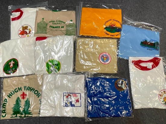 Group of 11 Boy Scout Camp Birch TShirts