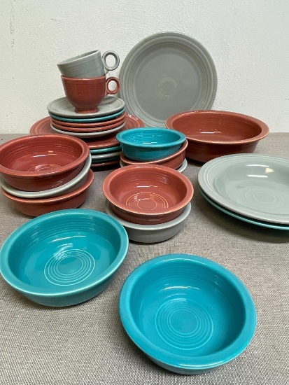 Group of Fiesta Ware Dishes