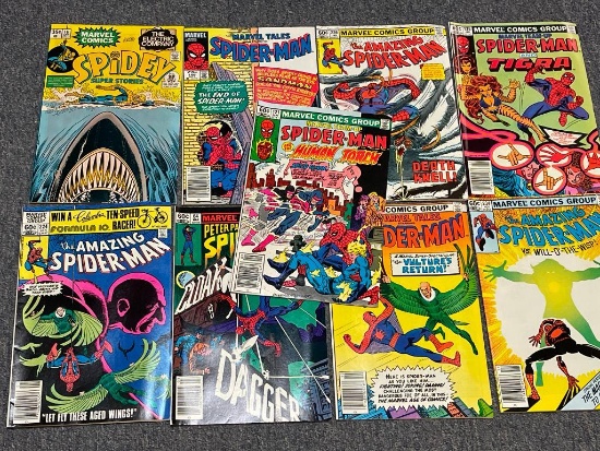 Group of (9) 1980s Marvel Comic Books