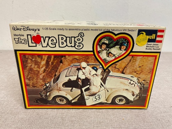 Vintage Herbie the Love Bug Plastic Model