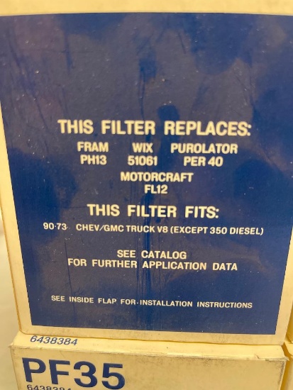 Four Boxes of AC Delco Oil Filters #PF35