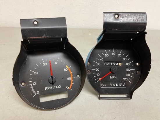 Vintage Speedometer and Tachometer