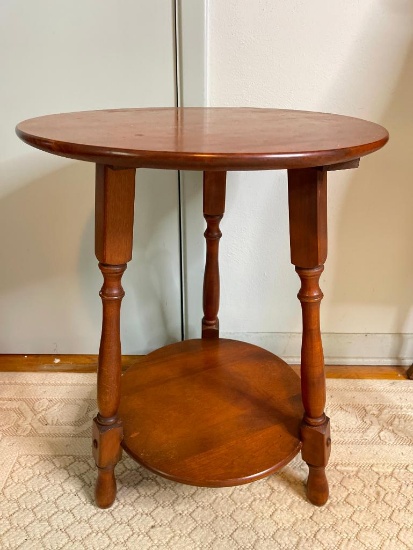 Vintage Wooden 2 Tier Table