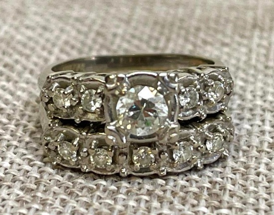 Diamond Rings Wedding Set