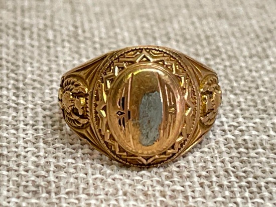1941 Ultra Supertone, 1941 Class Ring with Heavy Scratching on Top