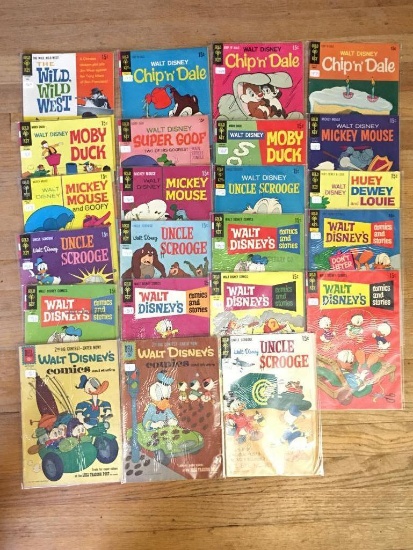 Group of Vintage 1959-1972 Walt Disney Comic Books
