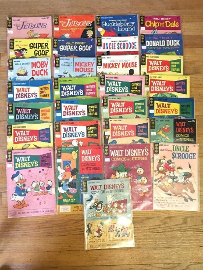 Group of Vintage 1957-1968 Walt Disney Comic Books