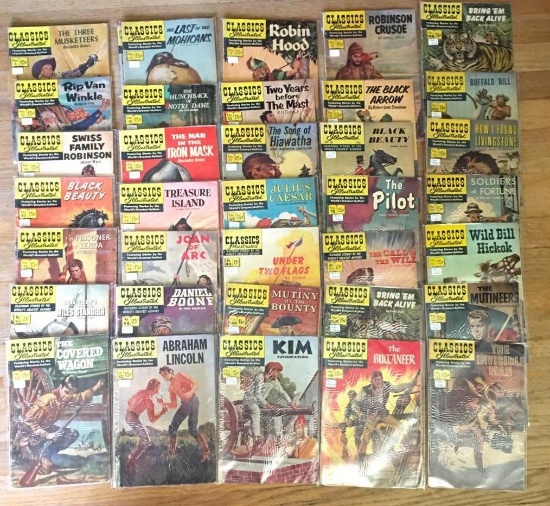 Group of Vintage 1944-1968 Classics Illustrated Comic Books