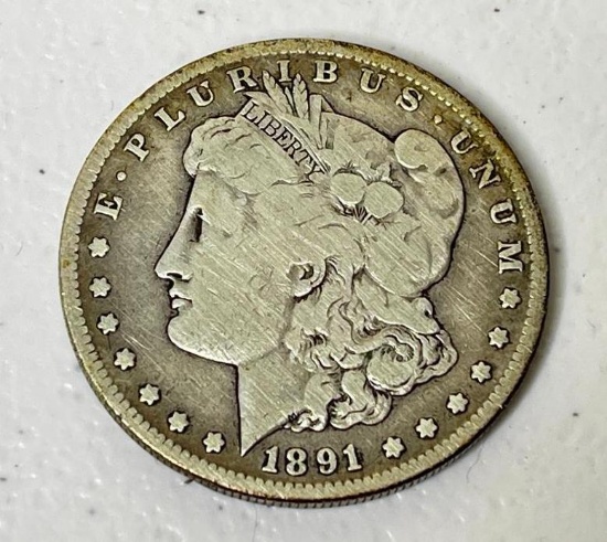 1891 S US Morgan Silver Dollar Coin