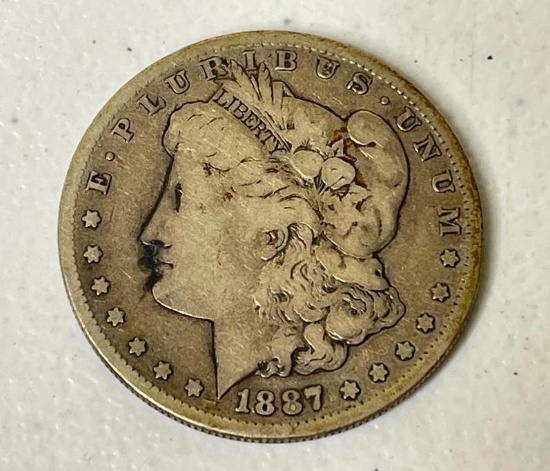 1887 S US Morgan Silver Dollar Coin